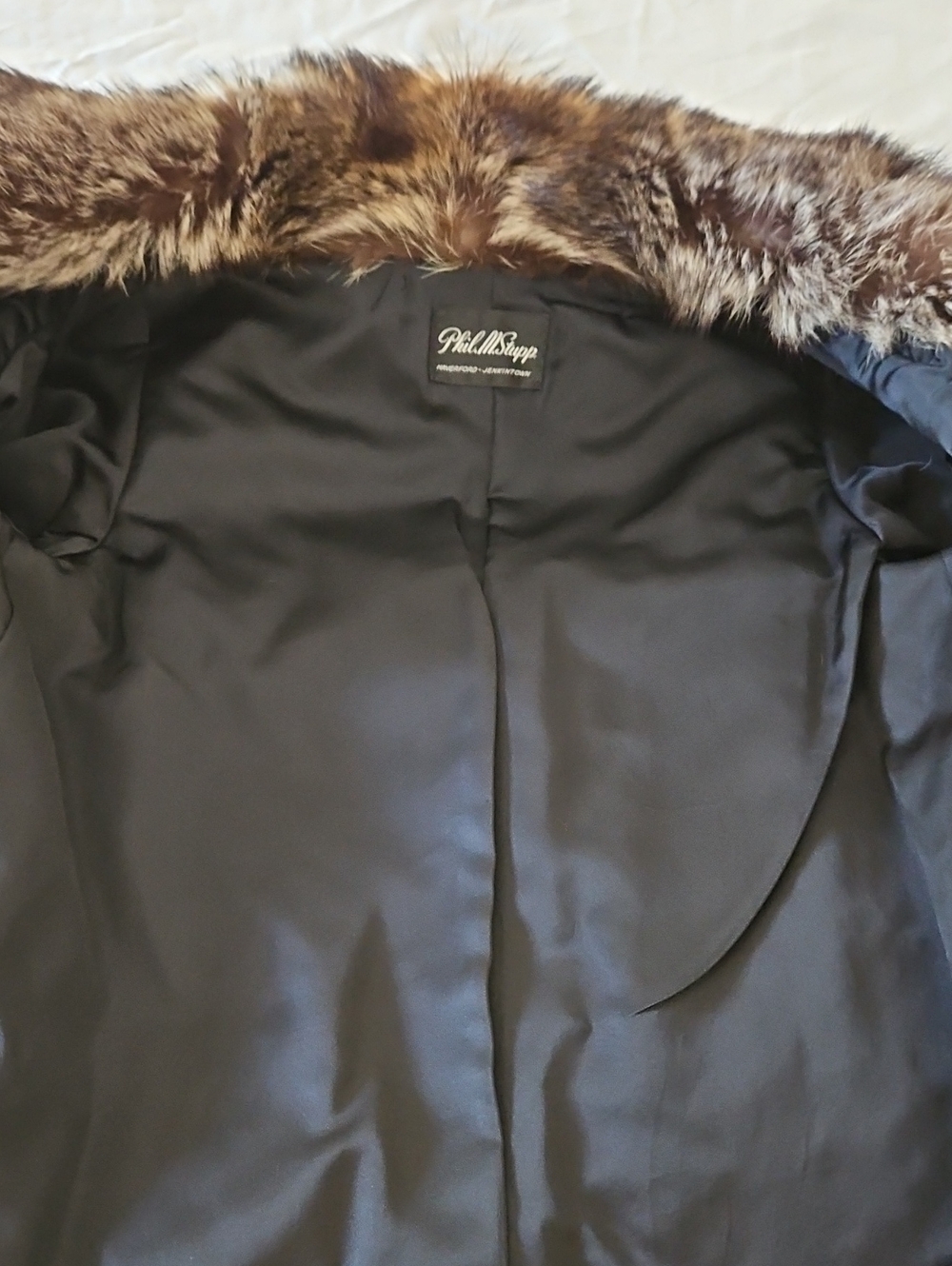 Vintage 1970s Genuine Raccoon Brown & Grey Fur Jacket - Picture 12 of 16
